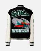 Jackets Patch bomber jacket Off-White Black Femme