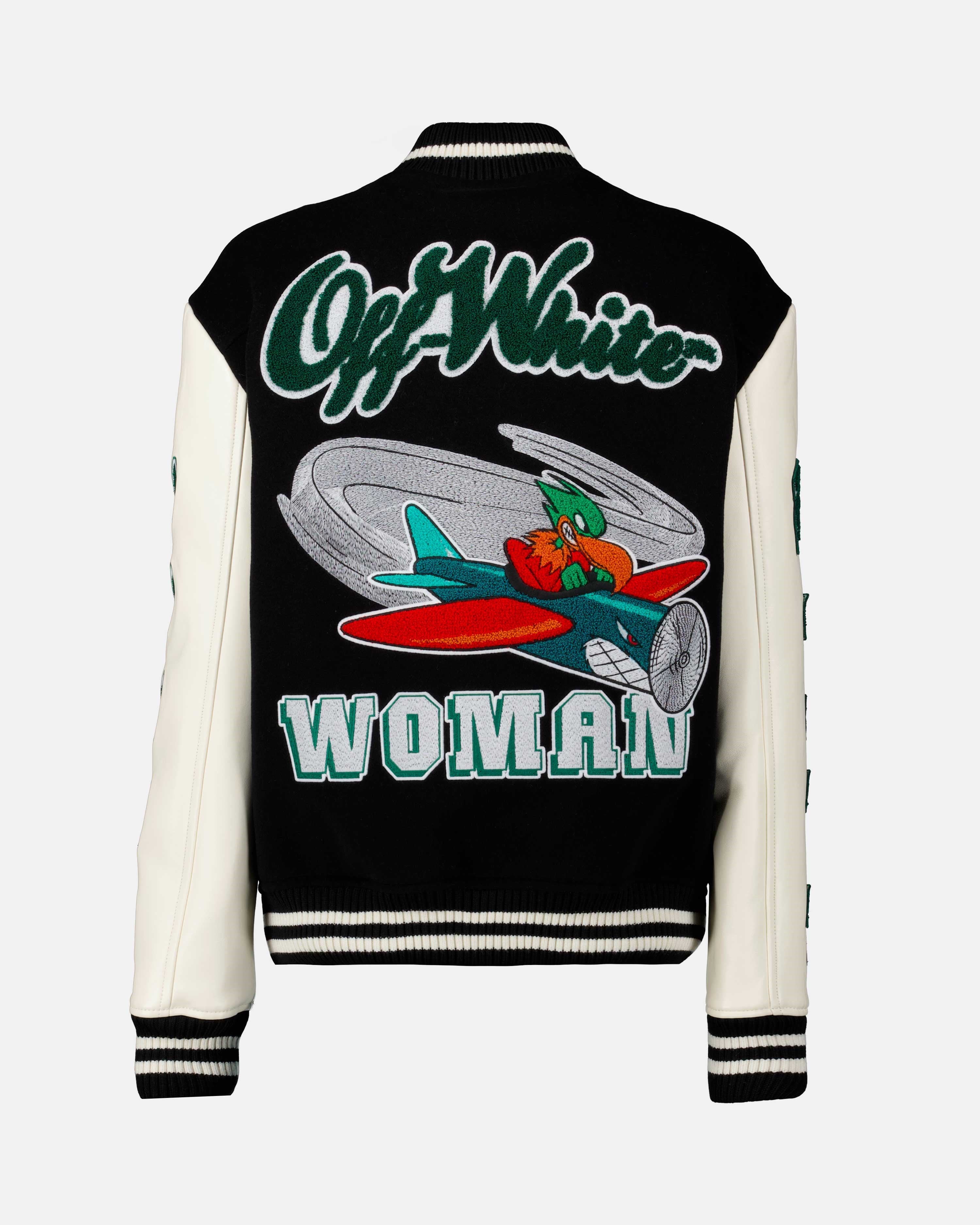 Jackets Patch bomber jacket Off-White Black Femme