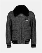 Jackets Wool bomber Dolce & Gabbana Gray Homme