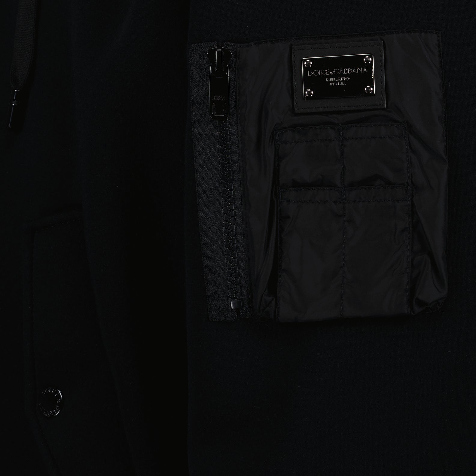 Jackets Logo plaque bomber jacket Dolce & Gabbana Black Homme