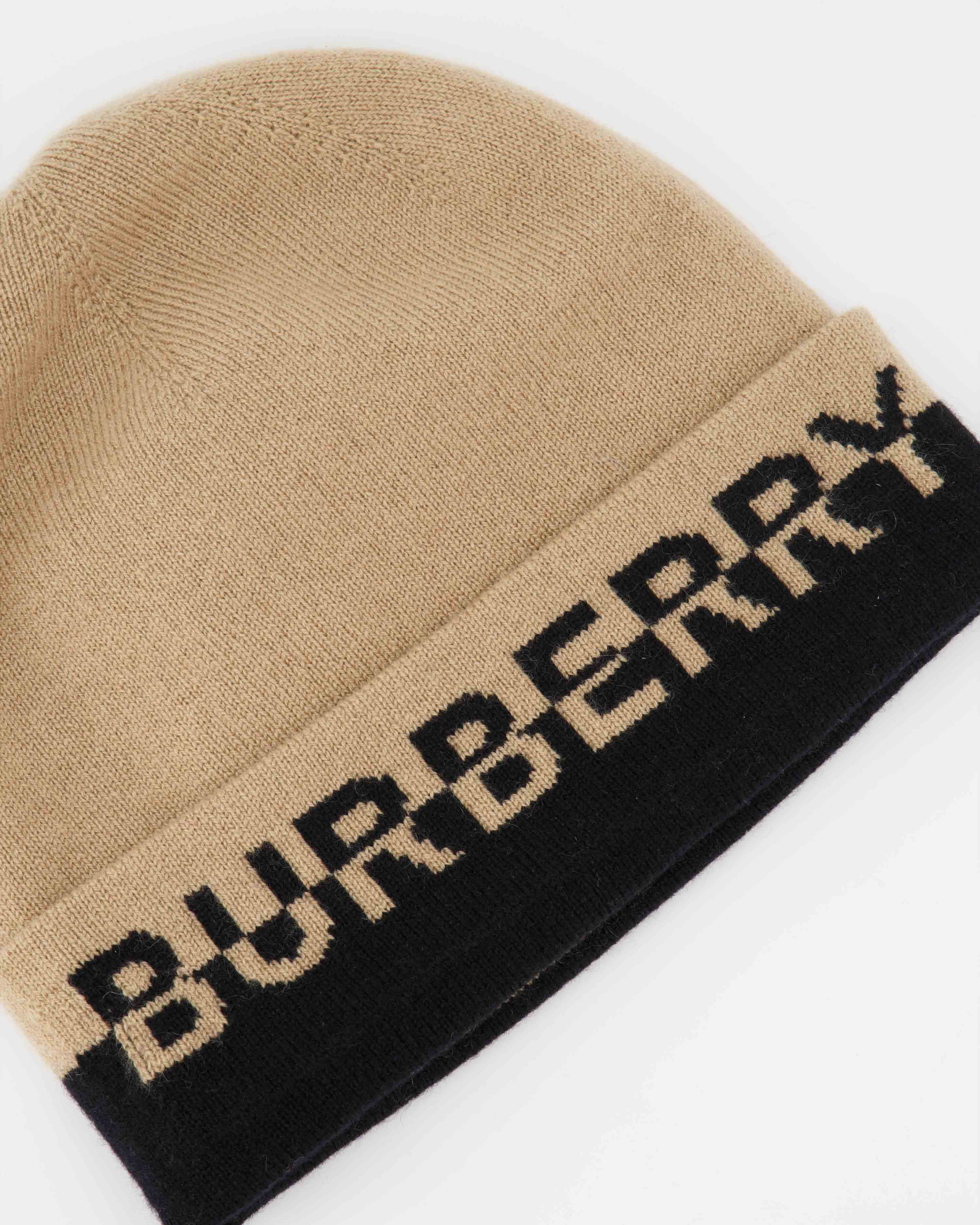 Hats, caps and beanies Logo beanie Burberry Beige Women