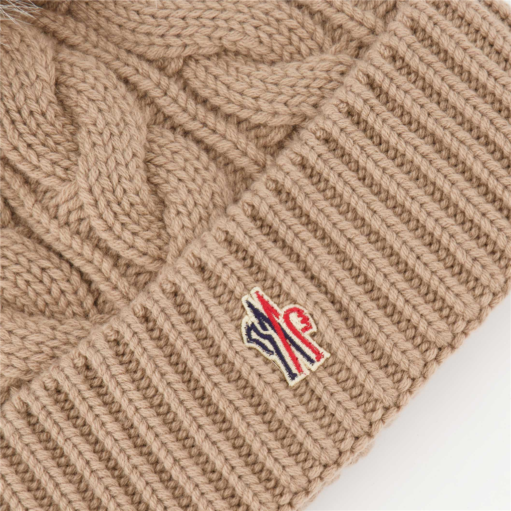 Hats, caps and beanies Pom-pom hat Moncler Grenoble Beige Women