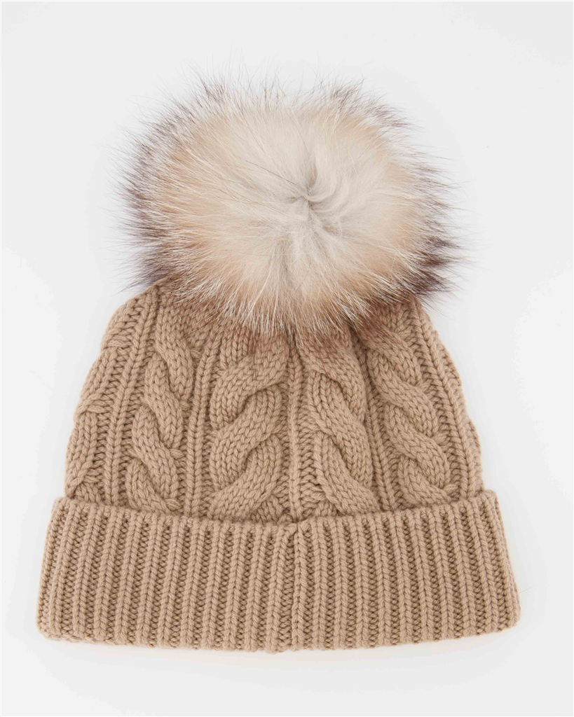 Hats, caps and beanies Pom-pom hat Moncler Grenoble Beige Women
