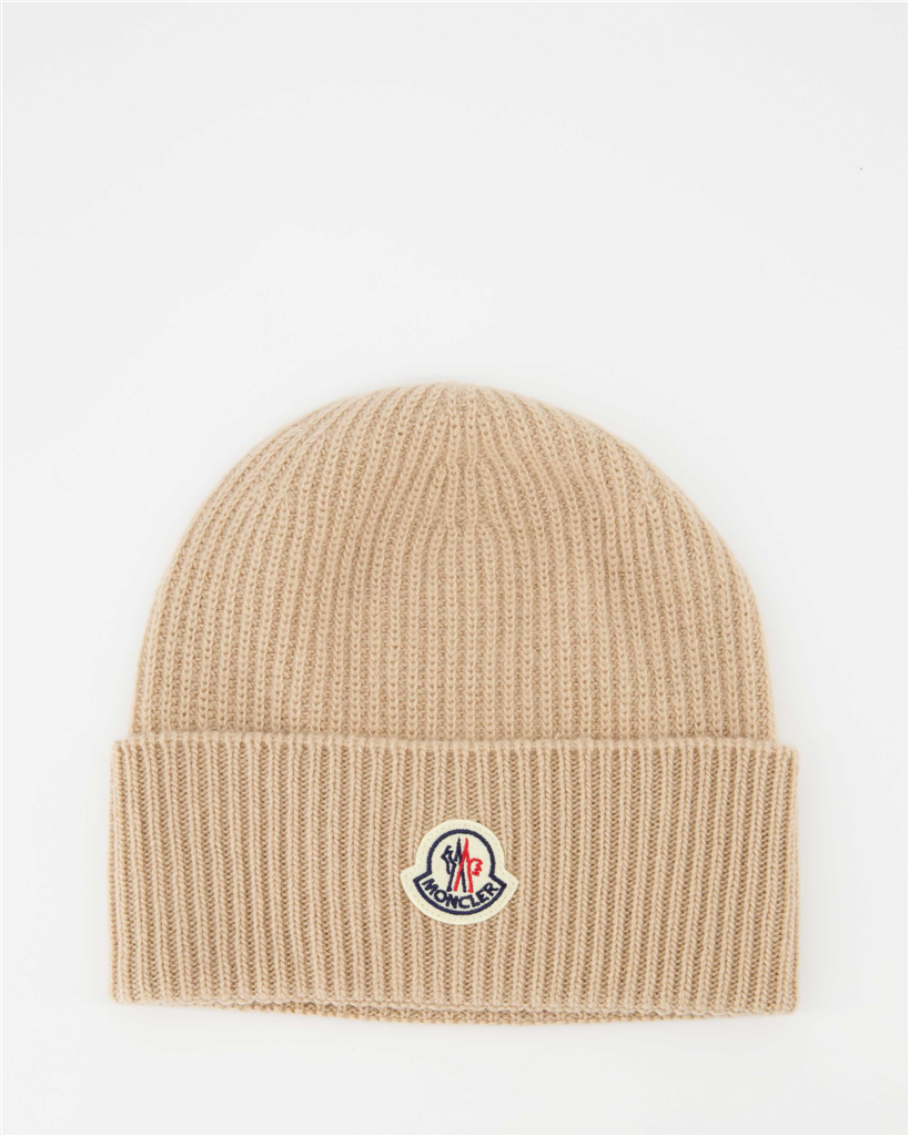 Hats, caps and beanies Cuffed beanie Moncler Beige Women