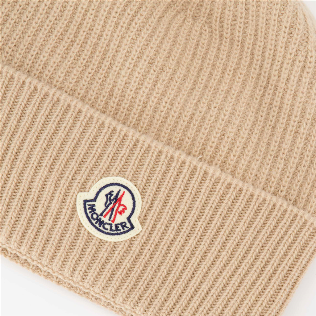 Hats, caps and beanies Cuffed beanie Moncler Beige Women