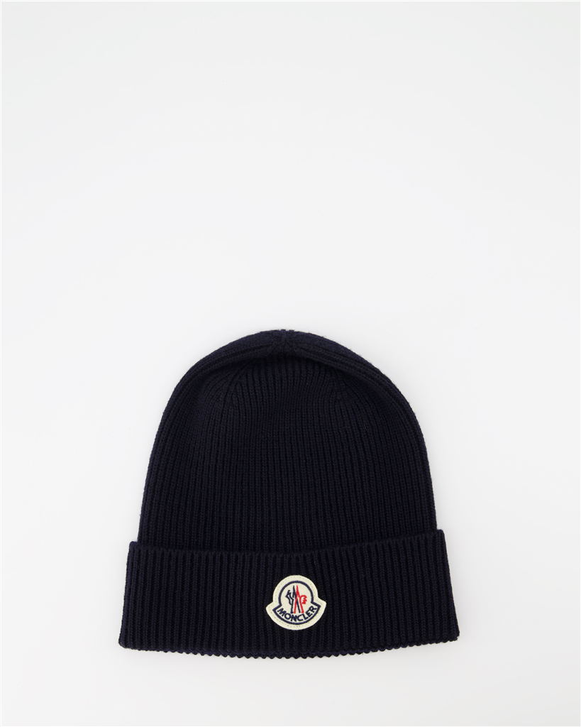 Hats, caps and beanies Cuffed beanie Moncler Blue Man
