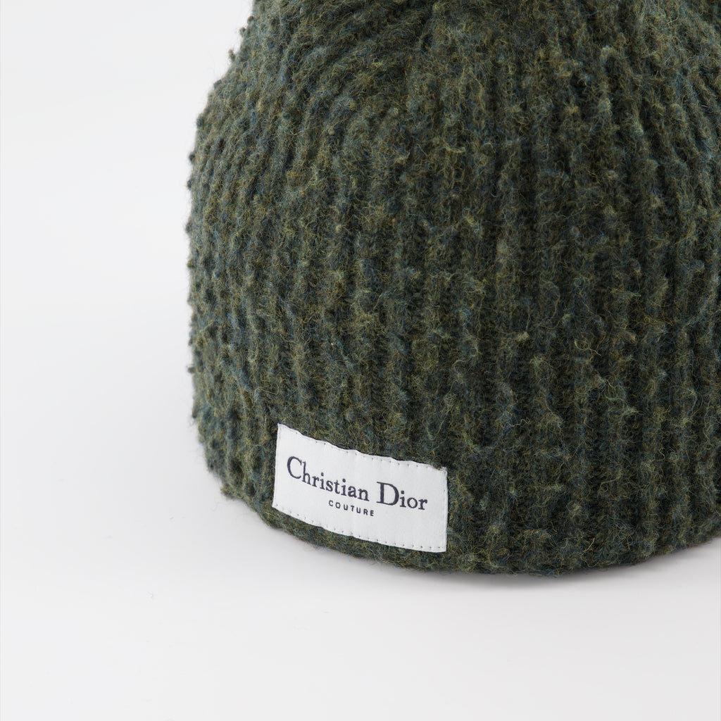 Chapéus, bonés e gorros Bonnet côtelé Dior Verde Homme
