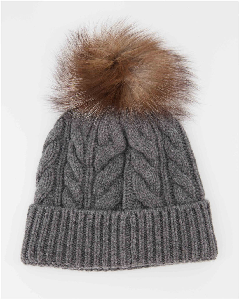 Hats, caps and beanies Pom-pom hat Moncler Grenoble Gray Women