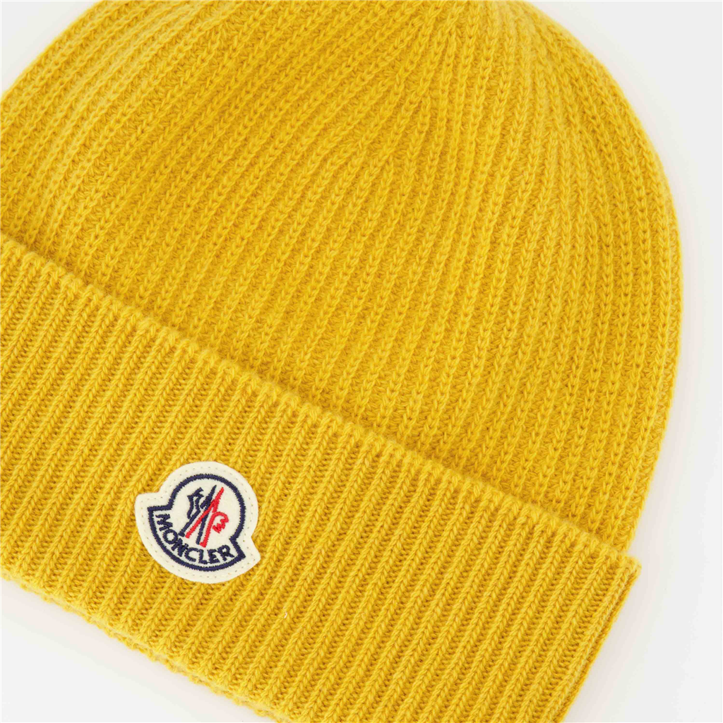 Hats, caps and beanies Cuffed beanie Moncler Yellow Man