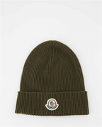 Hats, caps and beanies Cuffed beanie Moncler Khaki Man