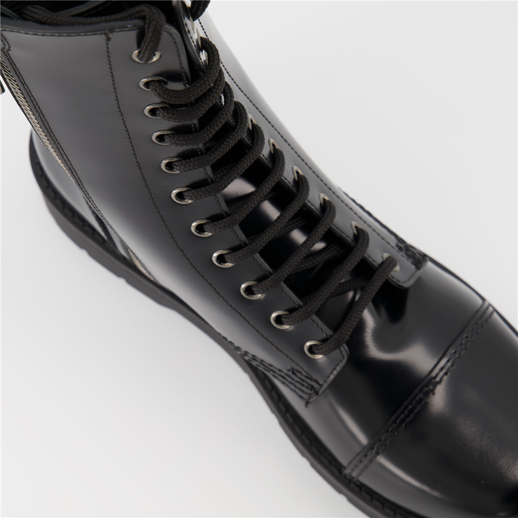 Boots and ankle boots VLogo combat boots Valentino Garavani Black Man