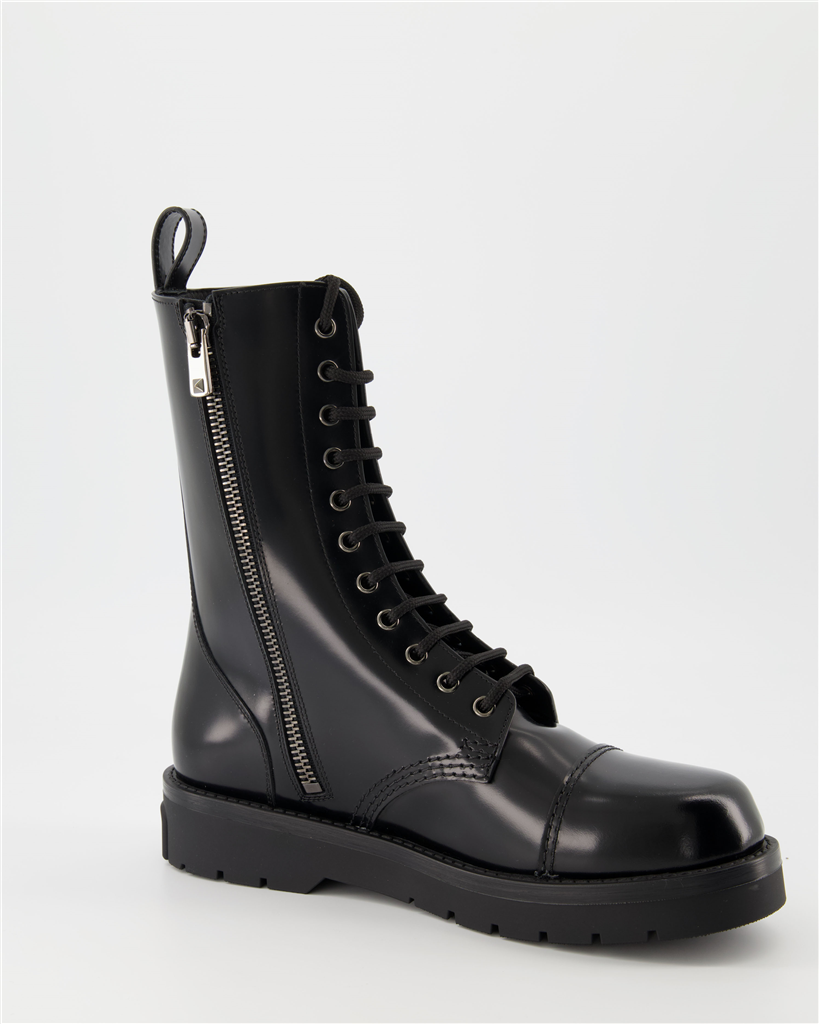 Boots and ankle boots VLogo combat boots Valentino Garavani Black Man