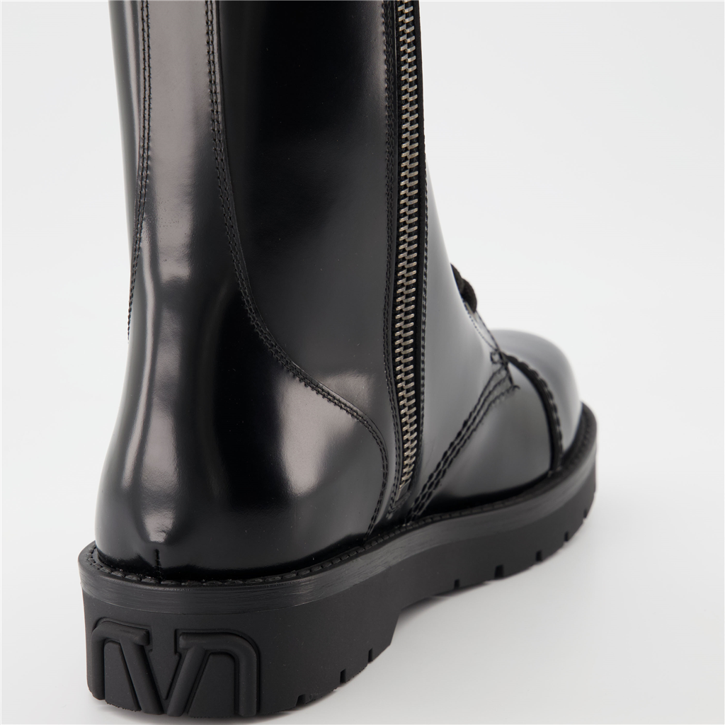 Boots and ankle boots VLogo combat boots Valentino Garavani Black Man