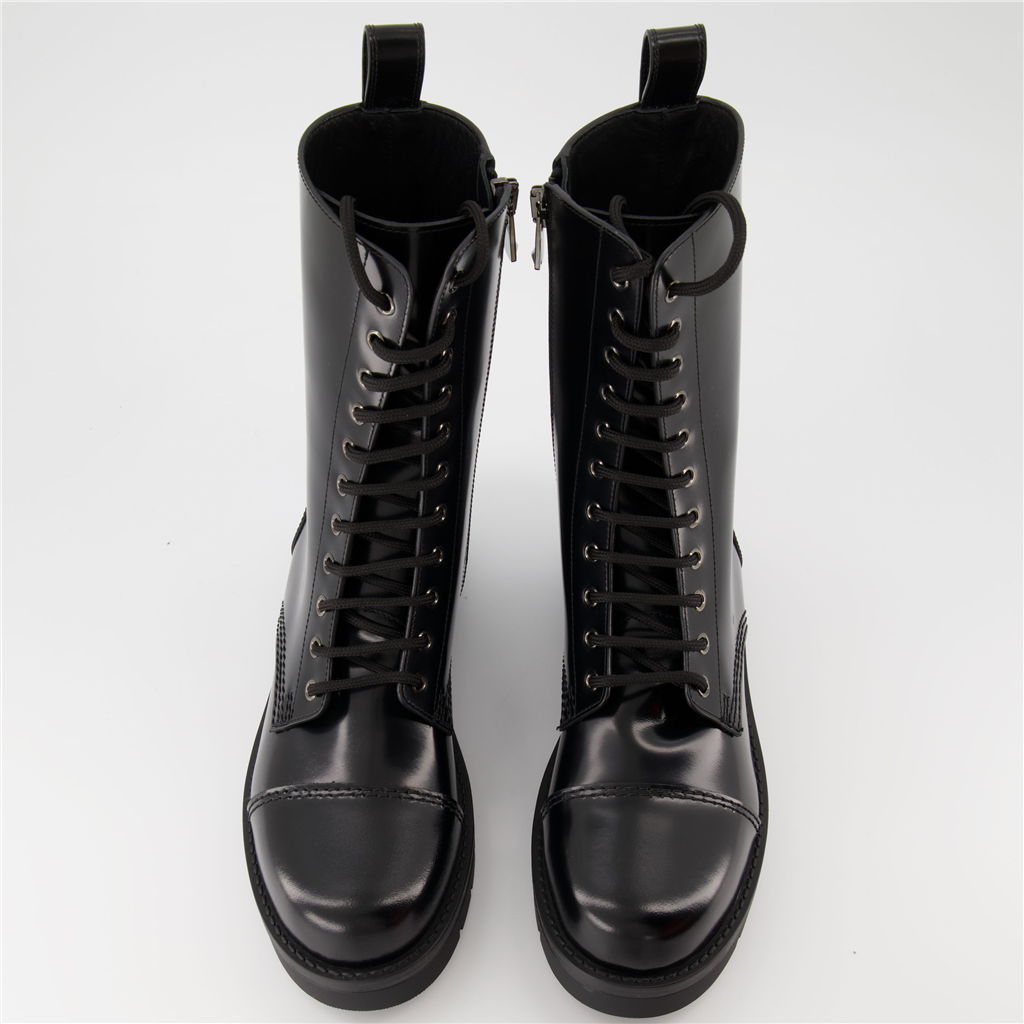 Boots and ankle boots VLogo combat boots Valentino Garavani Black Man