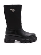 Boots Logo boots Prada Black Women