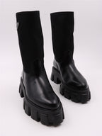 Boots Logo boots Prada Black Women