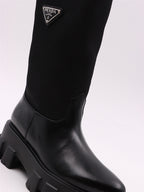 Boots Logo boots Prada Black Women