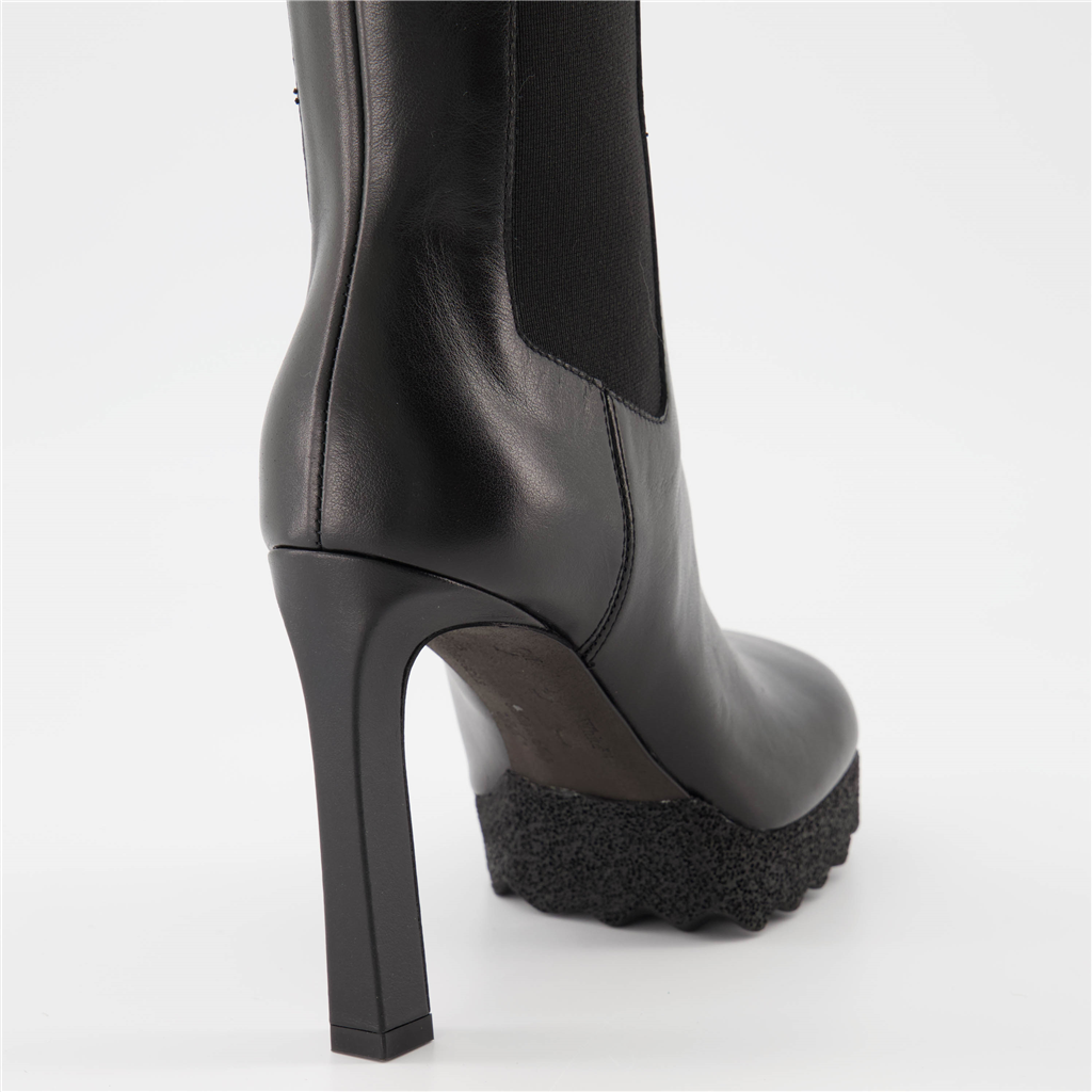 Sneakers Heeled boots Black Off-White Black Women