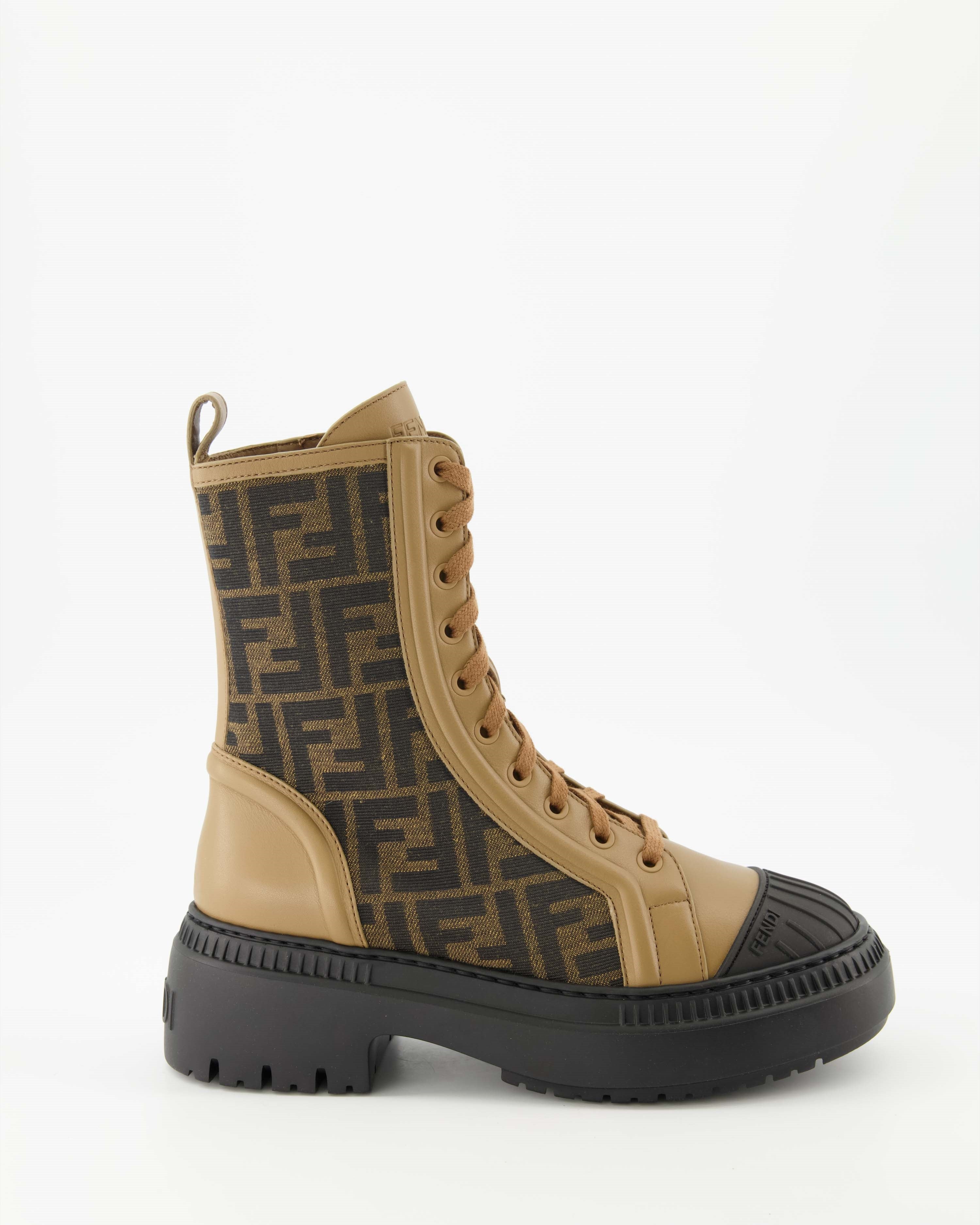 Sneakers Brown Biker Boots Fendi Brown Women