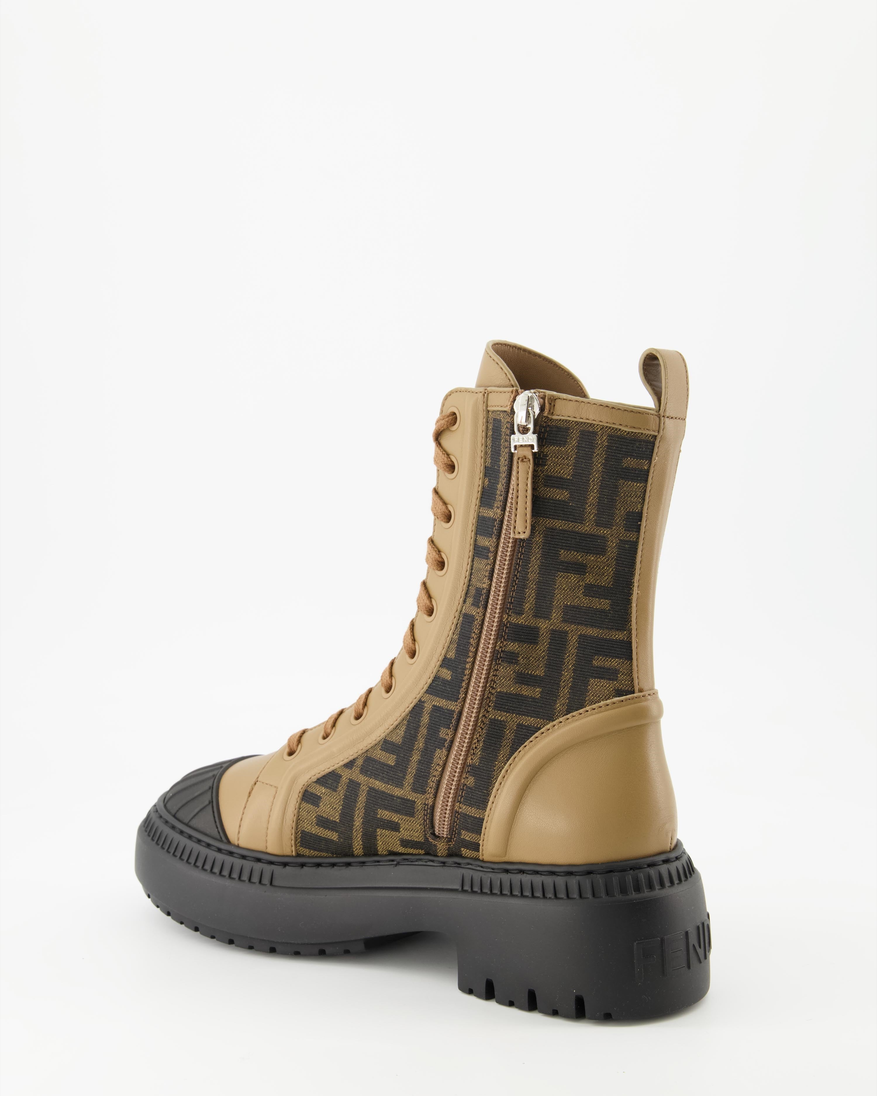 Sneakers Brown Biker Boots Fendi Brown Women