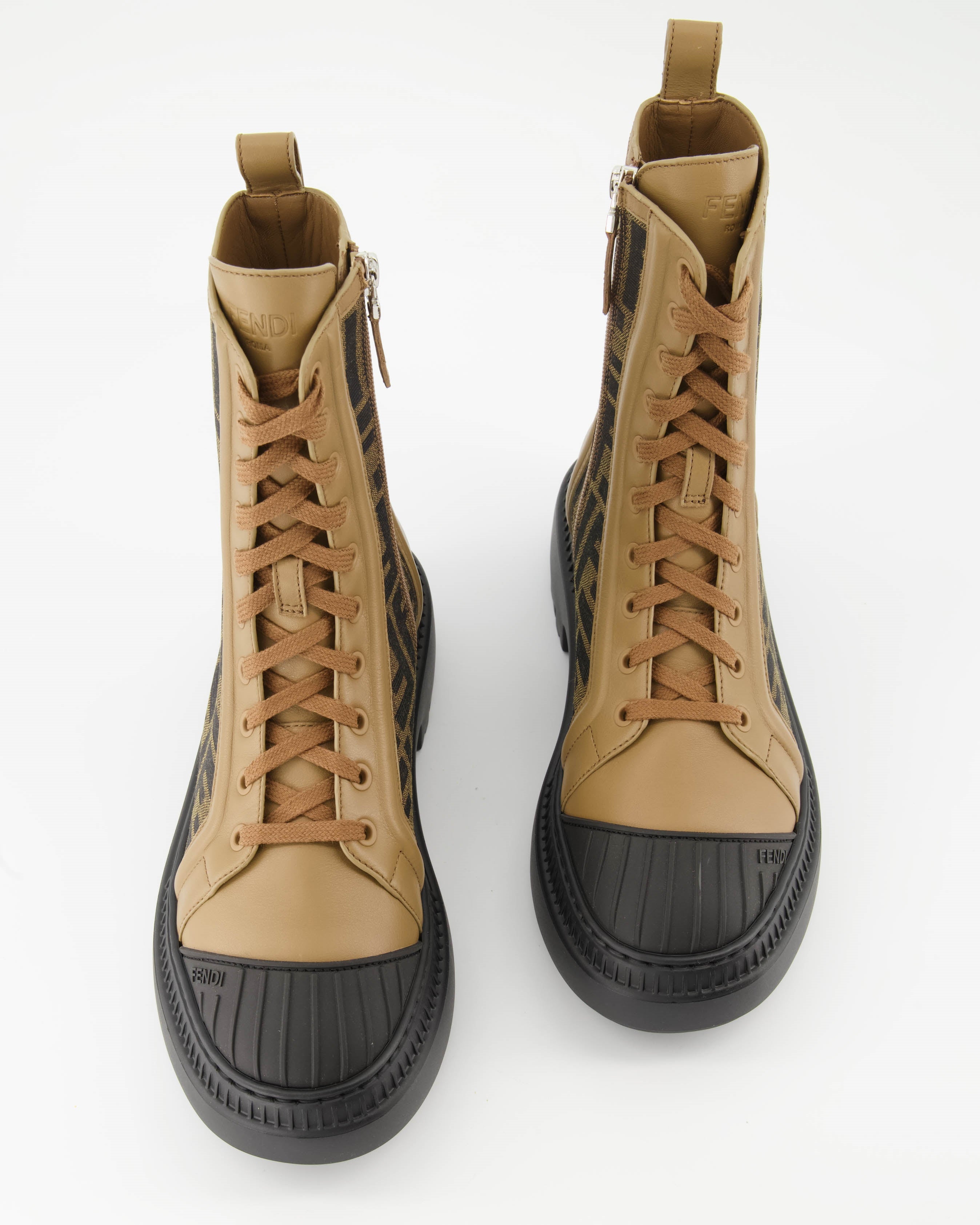 Sneakers Brown Biker Boots Fendi Brown Women