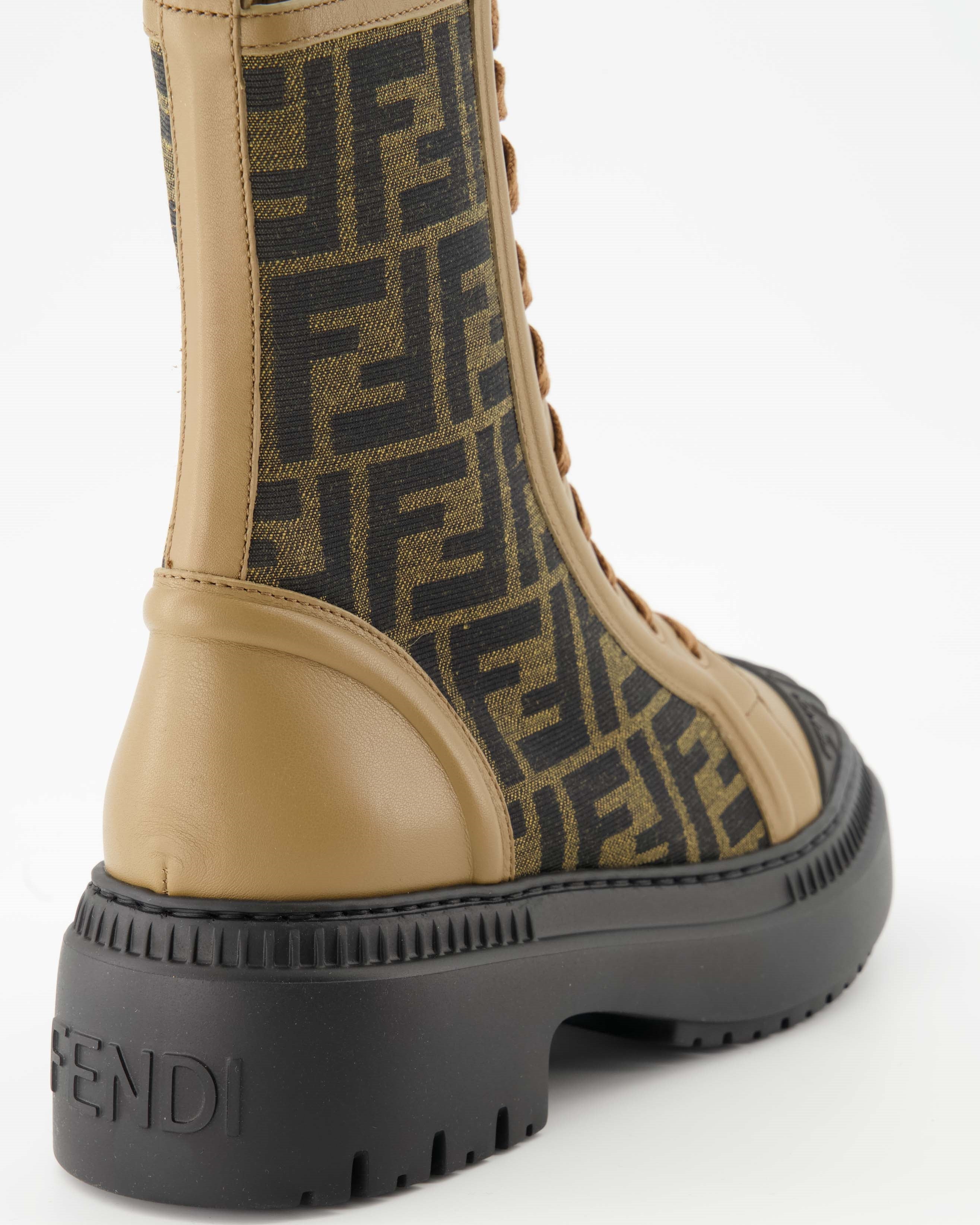 Sneakers Brown Biker Boots Fendi Brown Women