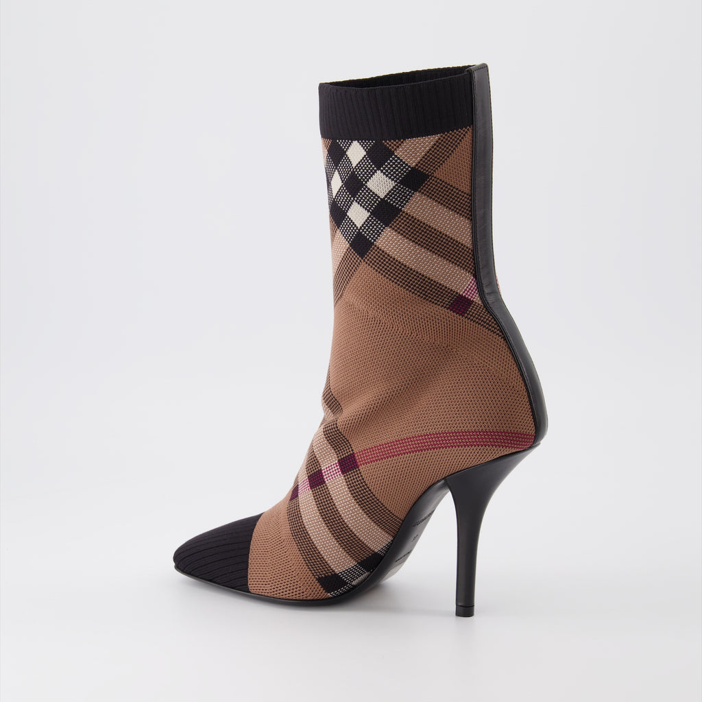 Ankle boots Sock ankle boots Burberry Brown Women