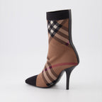 Ankle boots Sock ankle boots Burberry Brown Women