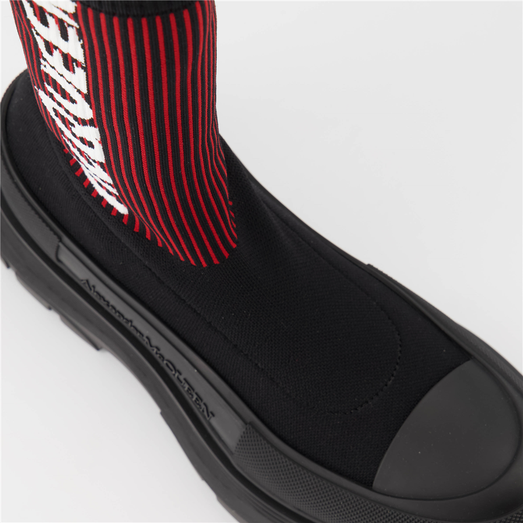 Boots and ankle boots Sock ankle boots Alexander McQueen Black Man