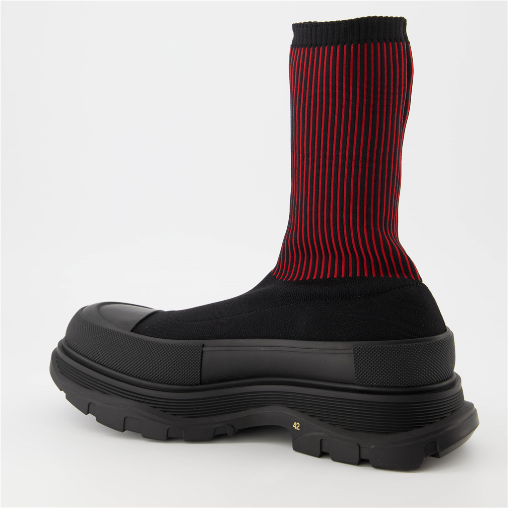 Boots and ankle boots Sock ankle boots Alexander McQueen Black Man