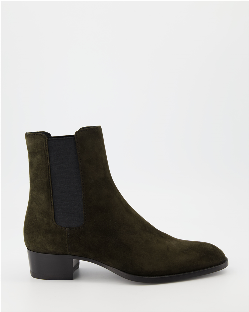 Boots and ankle boots Chelsea boots Saint Laurent Brown Man