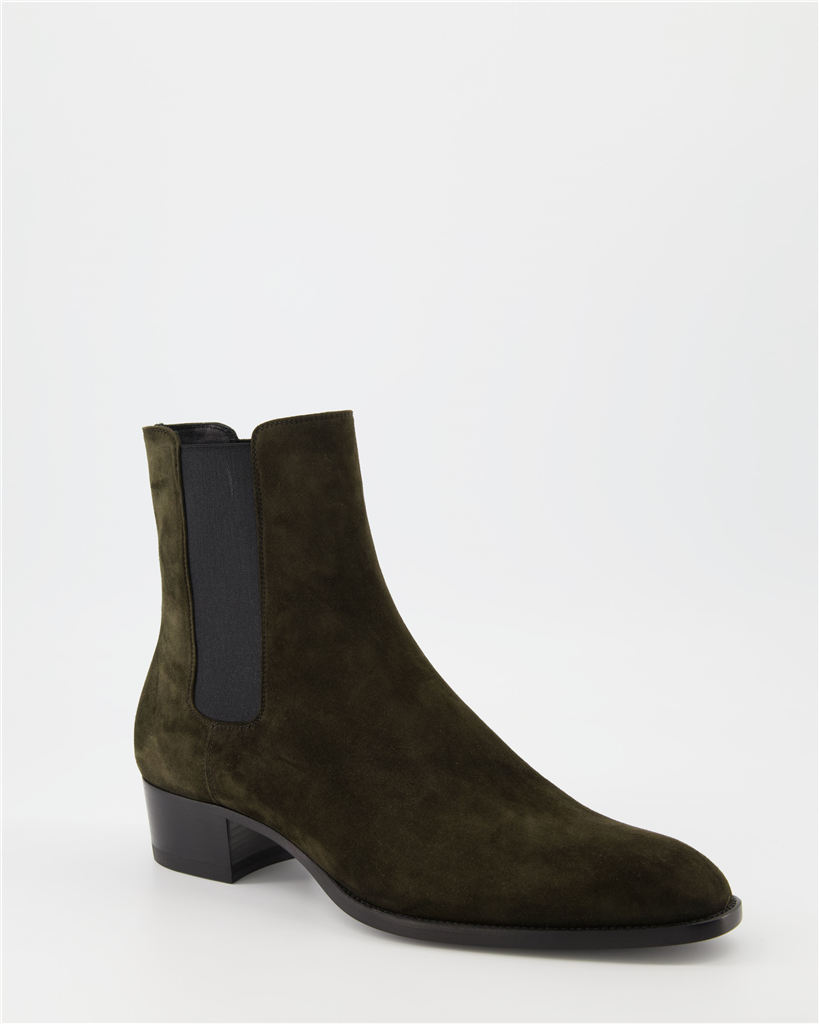 Boots and ankle boots Chelsea boots Saint Laurent Brown Man
