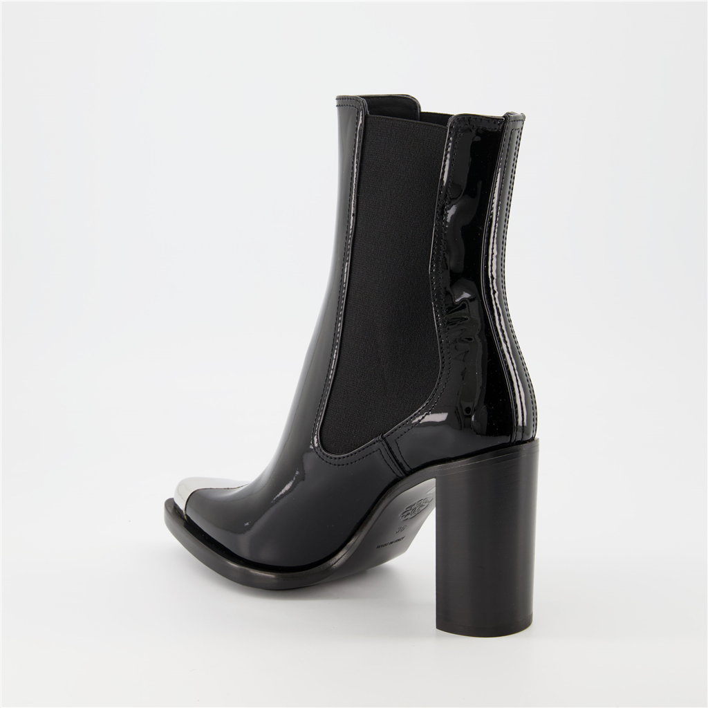 Boots Punk Chelsea Boots Alexander McQueen Black Women