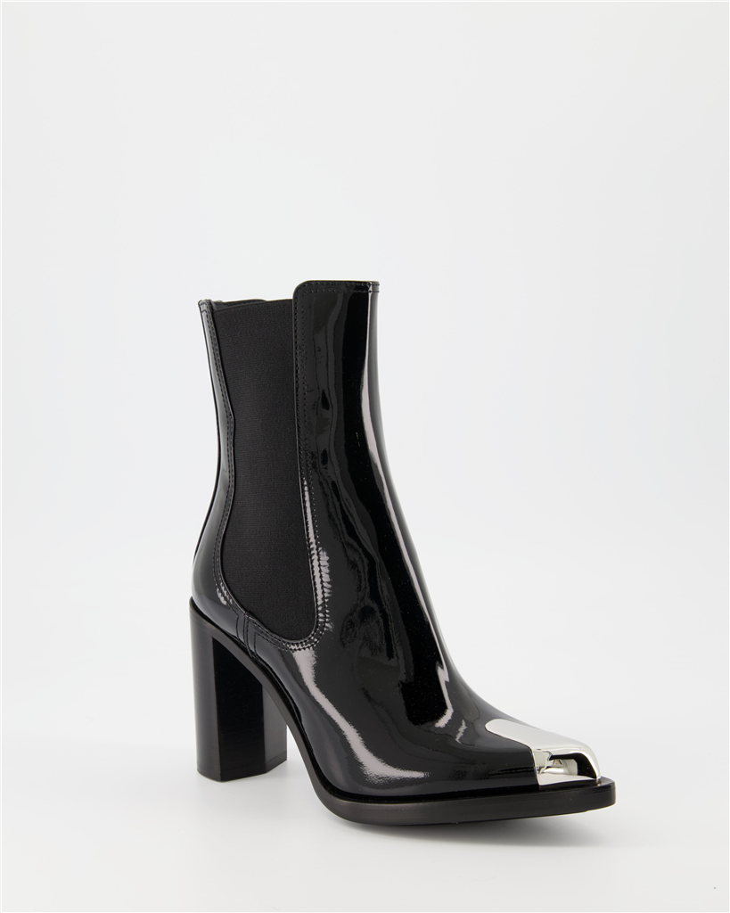 Boots Punk Chelsea Boots Alexander McQueen Black Women