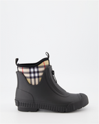 Sneakers Checked ankle boots Black Burberry Black Women
