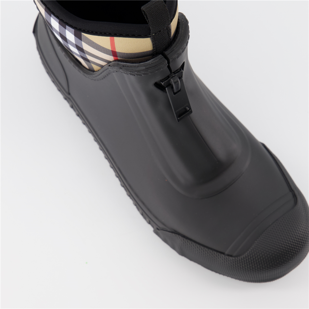 Sneakers Checked ankle boots Black Burberry Black Women