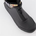 Sneakers Checked ankle boots Black Burberry Black Women