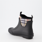 Sneakers Checked ankle boots Black Burberry Black Women