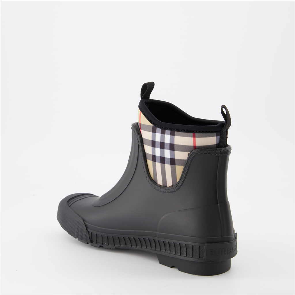 Sneakers Checked ankle boots Black Burberry Black Women