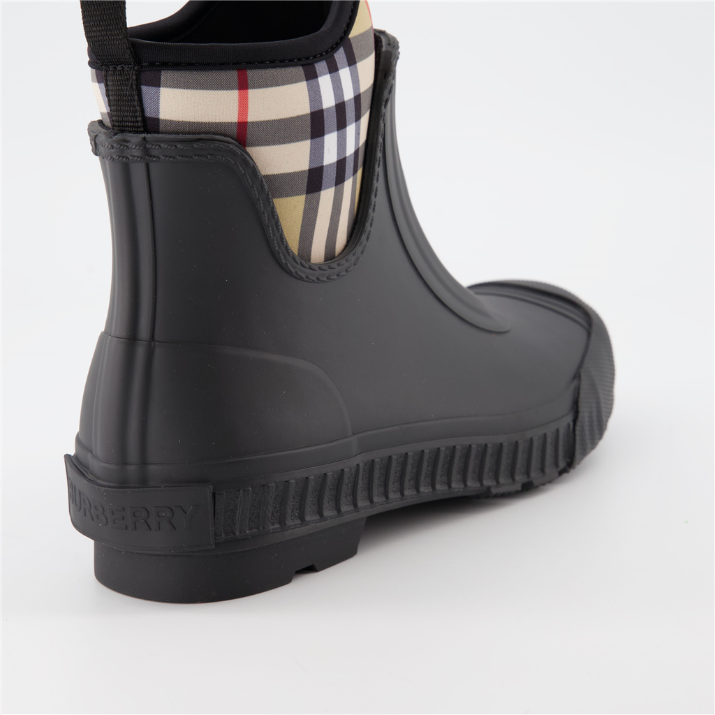 Sneakers Checked ankle boots Black Burberry Black Women
