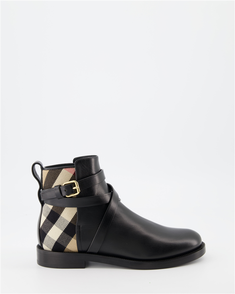 Sneakers Checked ankle boots Burberry Black Women