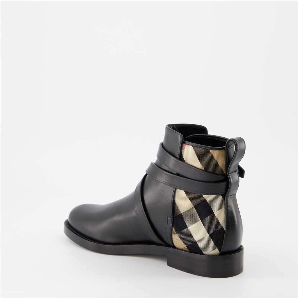 Sneakers Checked ankle boots Burberry Black Women