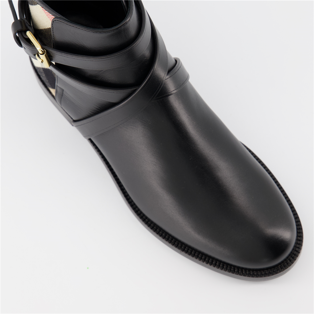 Sneakers Checked ankle boots Burberry Black Women