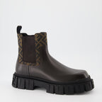 Boots and ankle boots FF ankle boots Fendi Black Man
