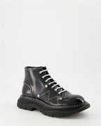 Ankle boots Leather ankle boots Alexander McQueen Black Women