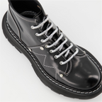 Ankle boots Leather ankle boots Alexander McQueen Black Women