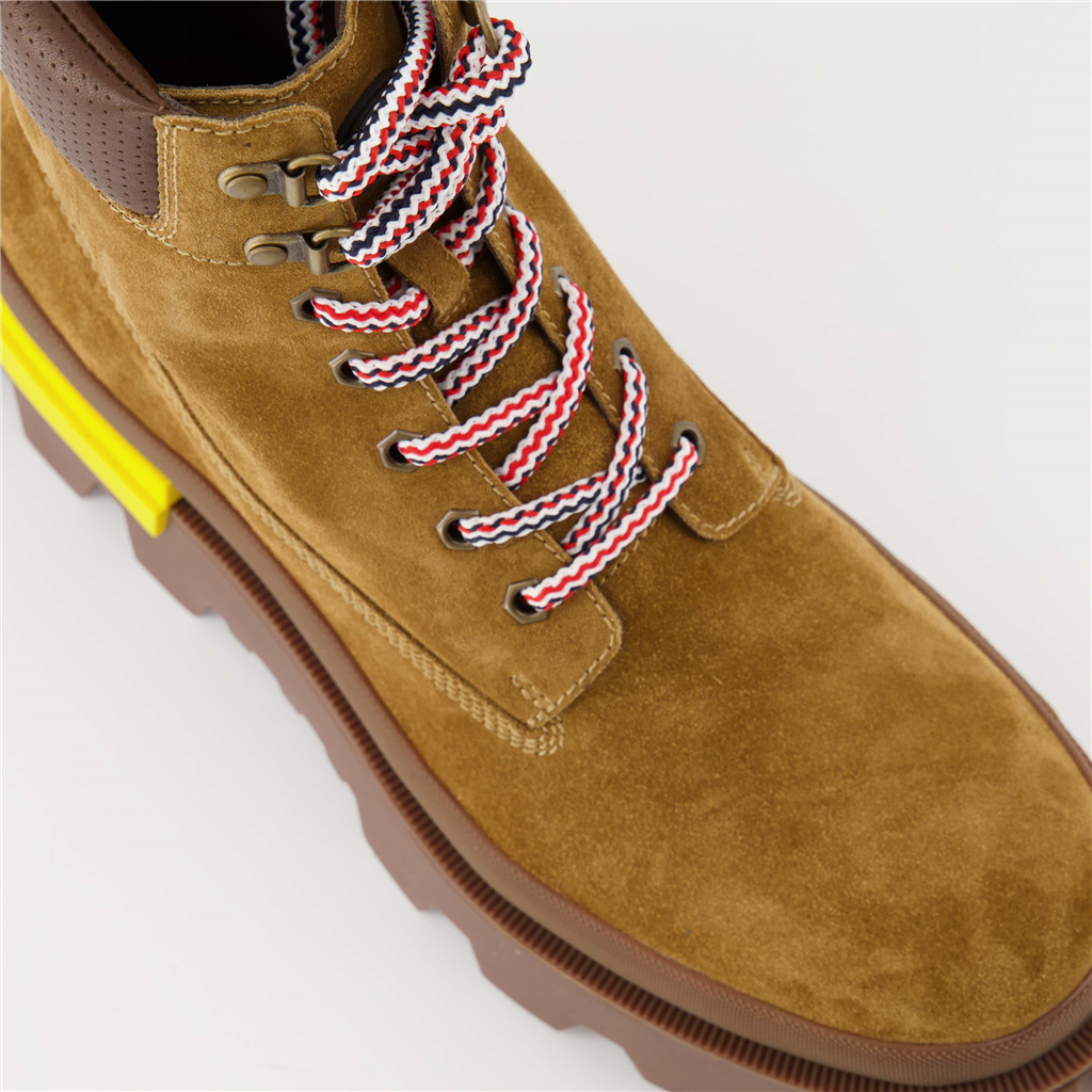 Boots and ankle boots Suede ankle boots Moncler Brown Man