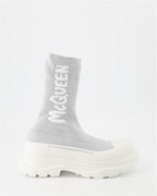 Ankle boots Graffiti ankle boots Alexander McQueen Silver Women