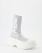 Ankle boots Graffiti ankle boots Alexander McQueen Silver Women
