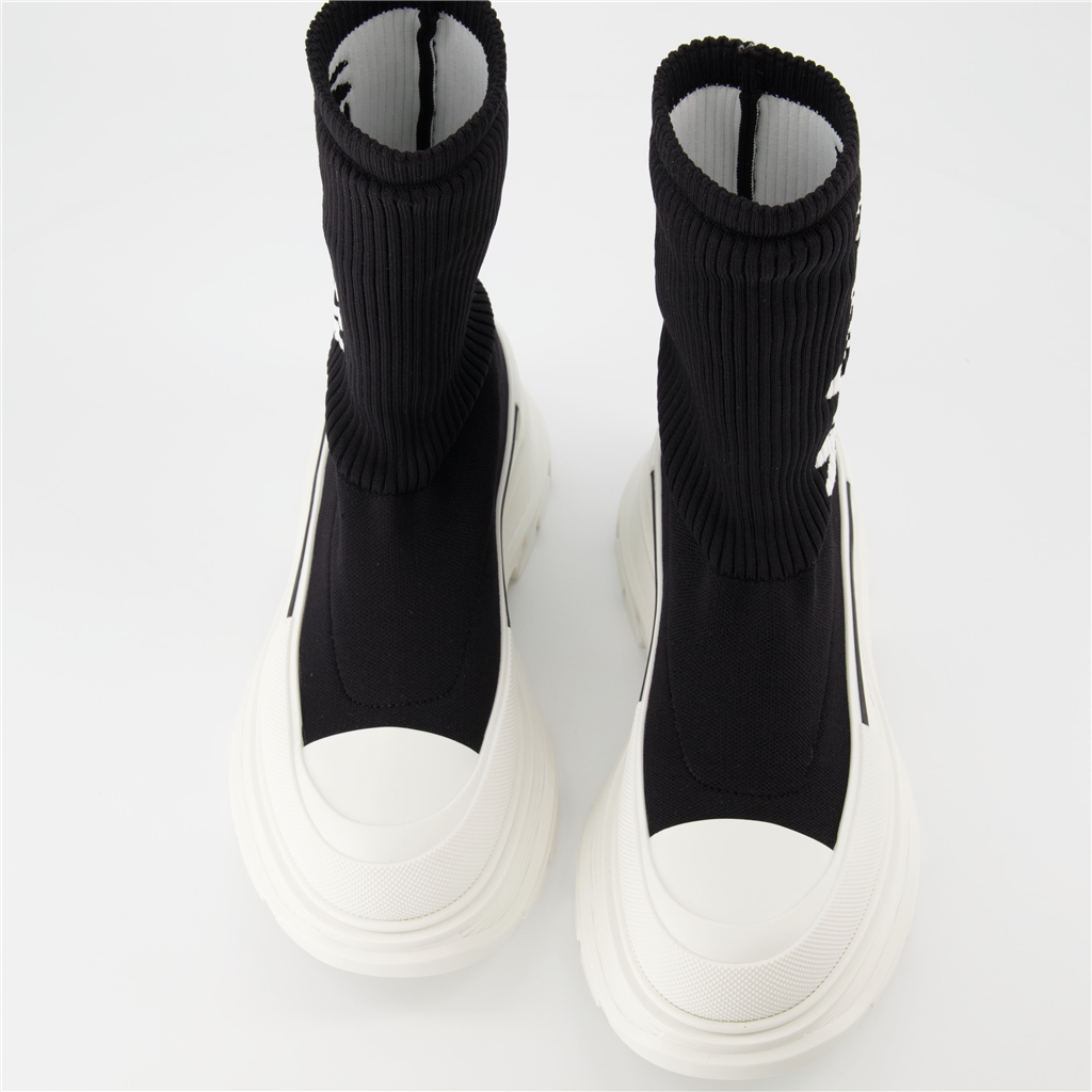 Sneakers Graffiti ankle boots Alexander McQueen Black Women